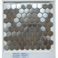 Hexagon Silver Stainless Steel Mosaic Tile For Wall Decoration